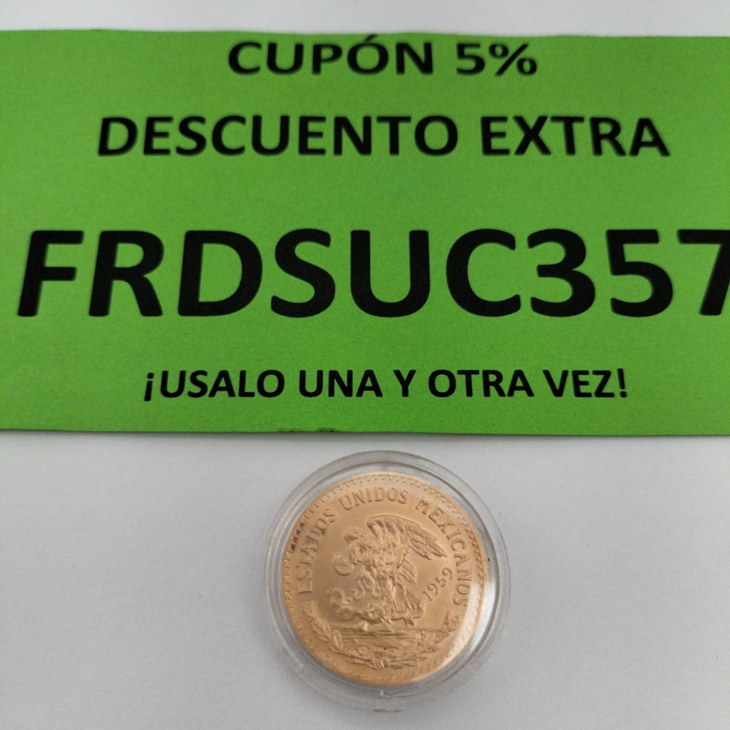 K1 16.6 GRMS 21 K IDENTIFICACIÓN MONEDA NOMINATIVA MONEDAS PESOS 20 PES (SEMINUEVO)