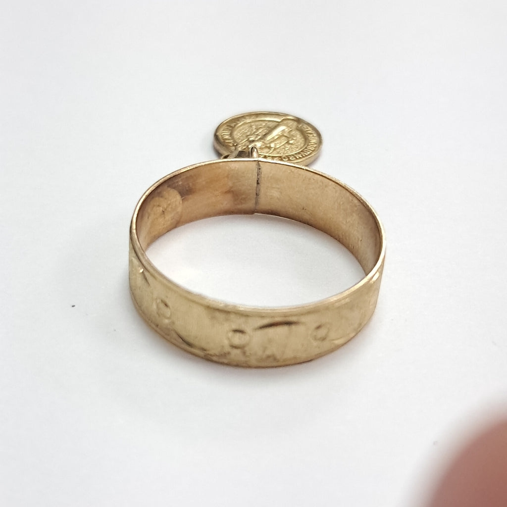 K1 2,30 GRMS 10 K ESPECIFICACIONES COMPLEMENTARIAS ANILLITO MEDALLA SAN BENITO (SEMINUEVO)