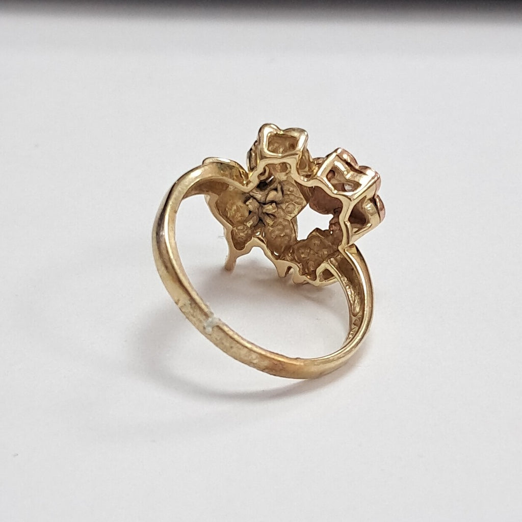 K1 4,60 GRMS 14 K ESPECIFICACIONES COMPLEMENTARIAS ANILLITO FLOR Y MARIPOSA (SEMINUEVO)