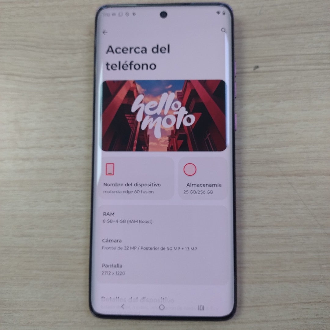 CELULAR MOTOROLA EDGE 60 FUSION XT2503-1 (2023) 256 GB 8 GB RAM (SEMINUEVO)
