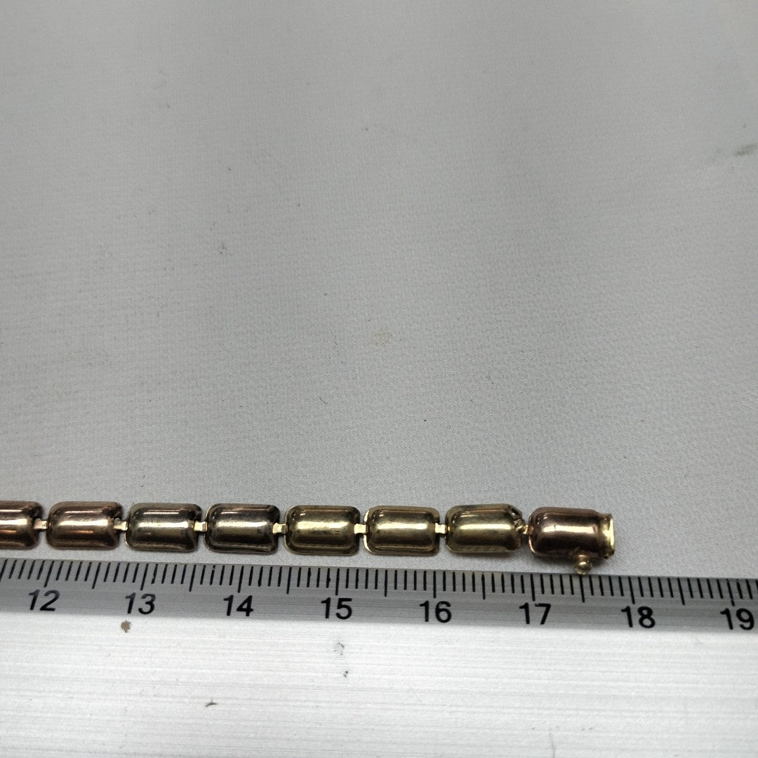 PULSERA ORO COMBINADO 14 K 7.2 GRMS (SEMINUEVO)