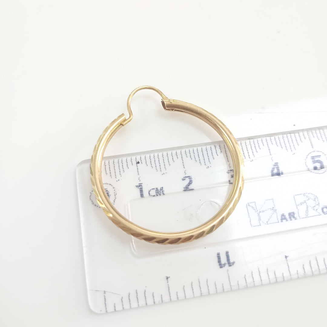 ARETES PAR ORO 14 K 4.6 GRMS (SEMINUEVO)