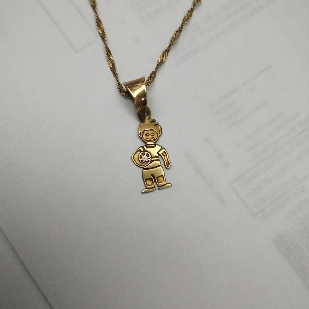 CADENA, DIJE ORO 10 K 1.6 GRMS (SEMINUEVO)