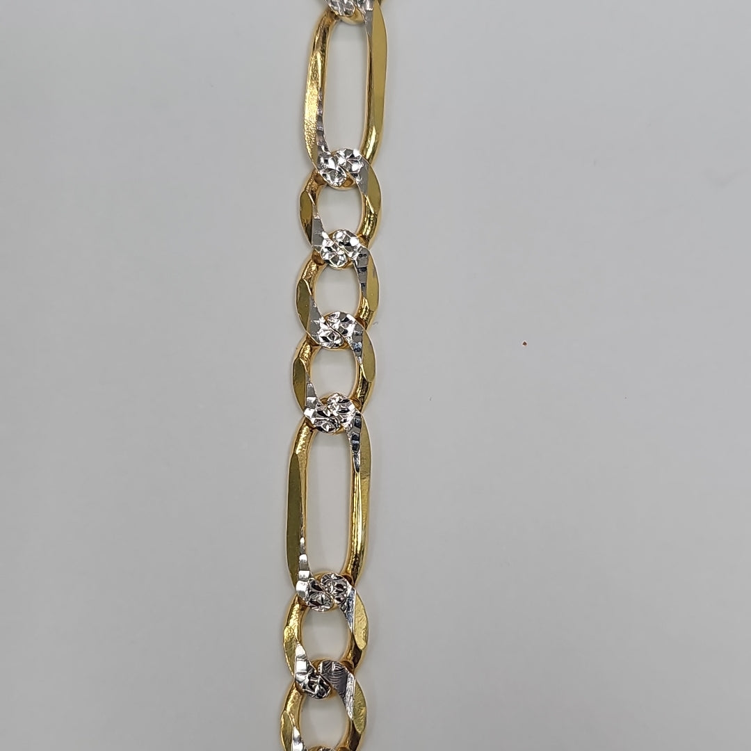 PULSERA TEJIDO 3X1 16.1G 21 CM 14K (NUEVO)