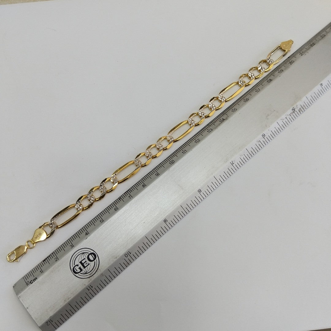 PULSERA TEJIDO 3X1 16.7G 21 CM 14K (NUEVO)