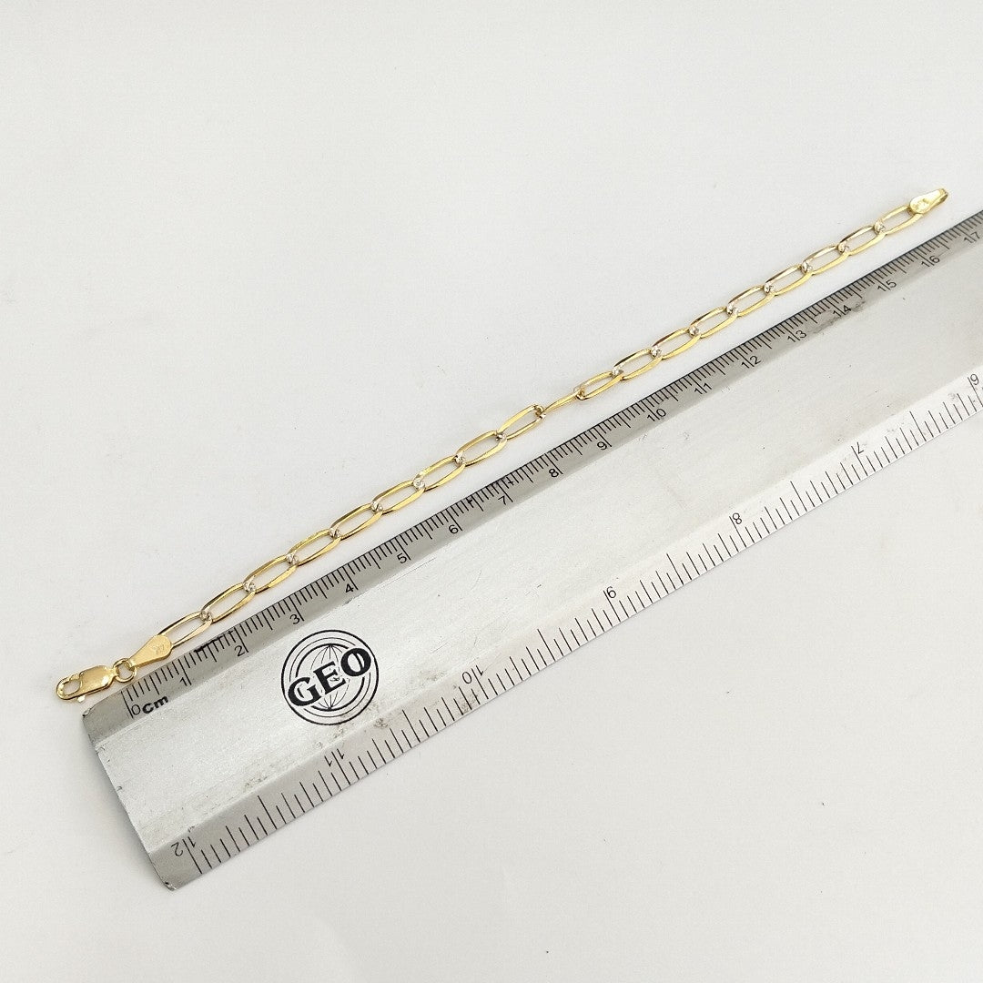 PULSERA TEJIDO ESLABONES 4G 18 CM (NUEVO)