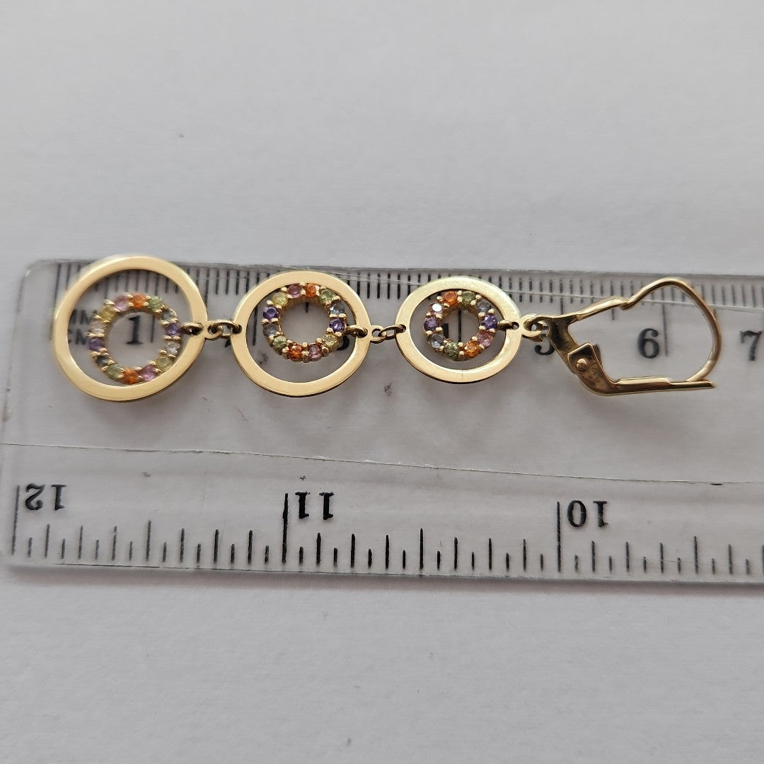 ARETES PAR ORO 14 K 5,10 GRMS (SEMINUEVO)