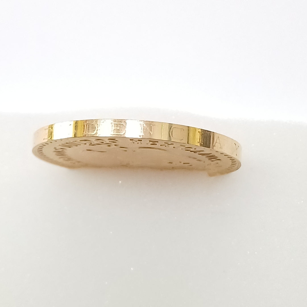 K1 41,60 GRMS 21 K IDENTIFICACIÓN MONEDA NOMINATIVA MONEDAS PESOS 50 PESOS (SEMINUEVO)