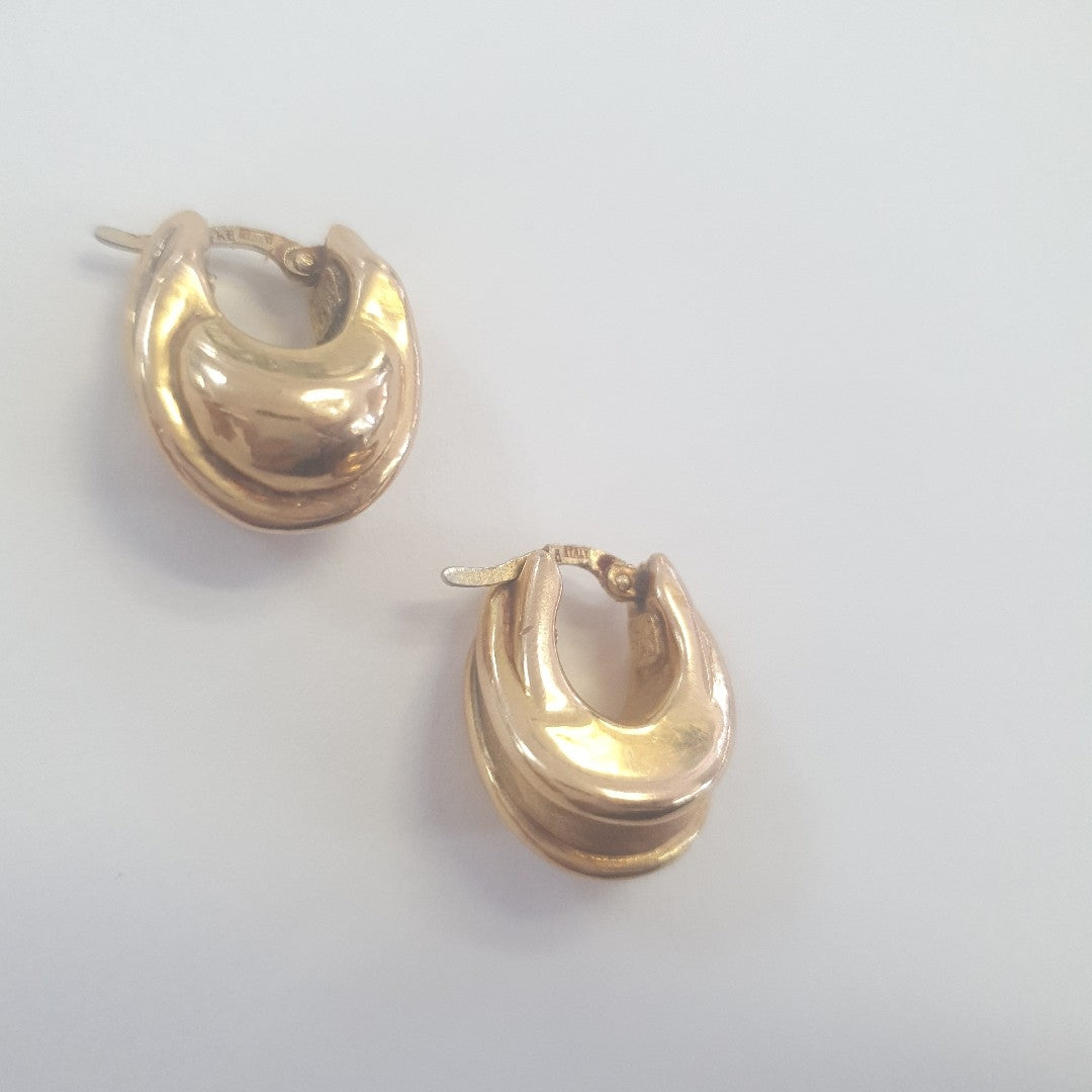 ARRACADAS PAR ORO 14 K 3.9 GRMS (SEMINUEVO)
