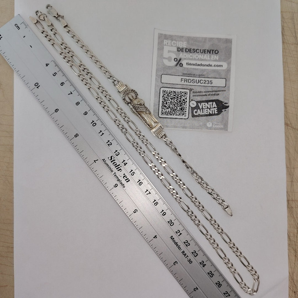 CADENA, ESCLAVA PLATA 28.4 GRMS (SEMINUEVO)