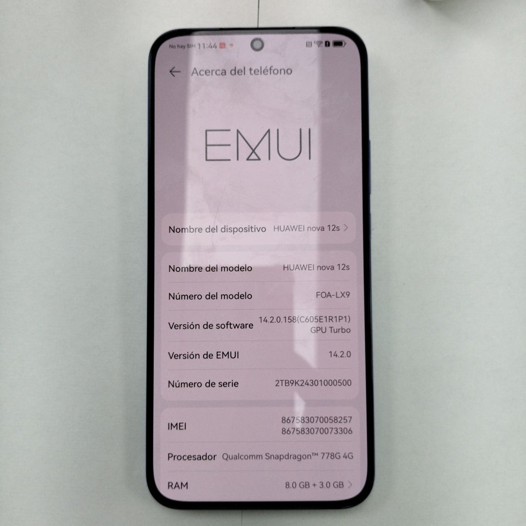 CELULAR HUAWEI NOVA 12S FOA-LX9 (2024) 256 GB 8 GB RAM (SEMINUEVO)