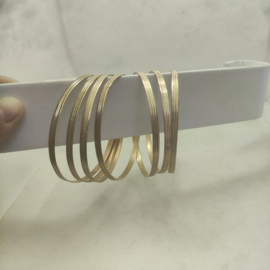 SEMANARIO DE PULSERAS ORO COMBINADO 10 K 41.3 GRMS (SEMINUEVO)