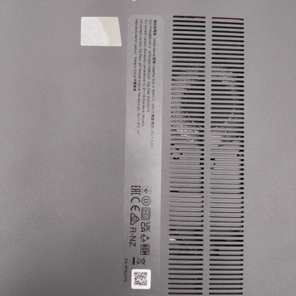 LAPTOP LENOVO IDEAPAD SLIM 3 15IRH10 (2025) 1 TB SSD 24 GB RAM (SEMINUEVO)