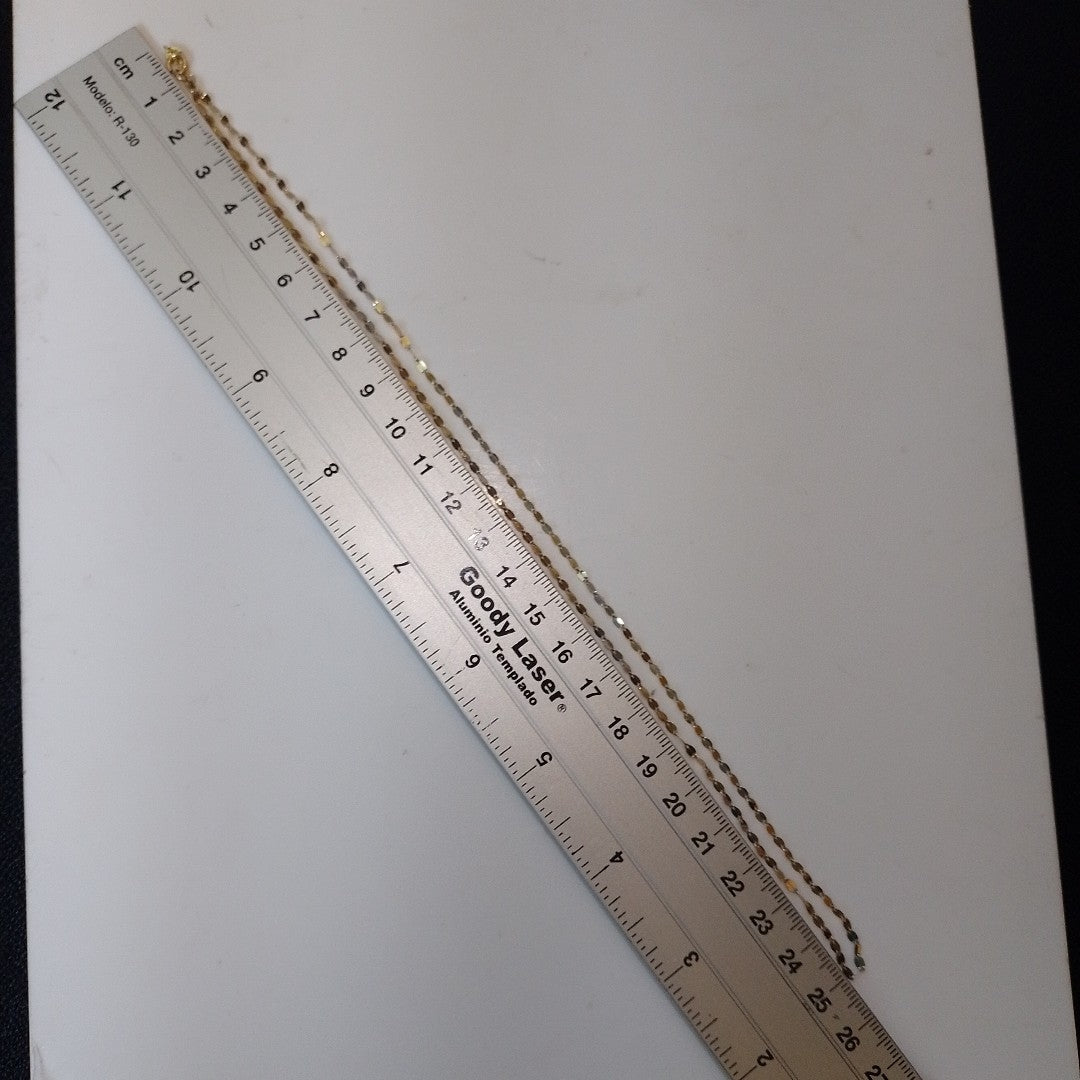 CADENA ORO, ORO COMBINADO 14 K 1.5 GRMS (SEMINUEVO)