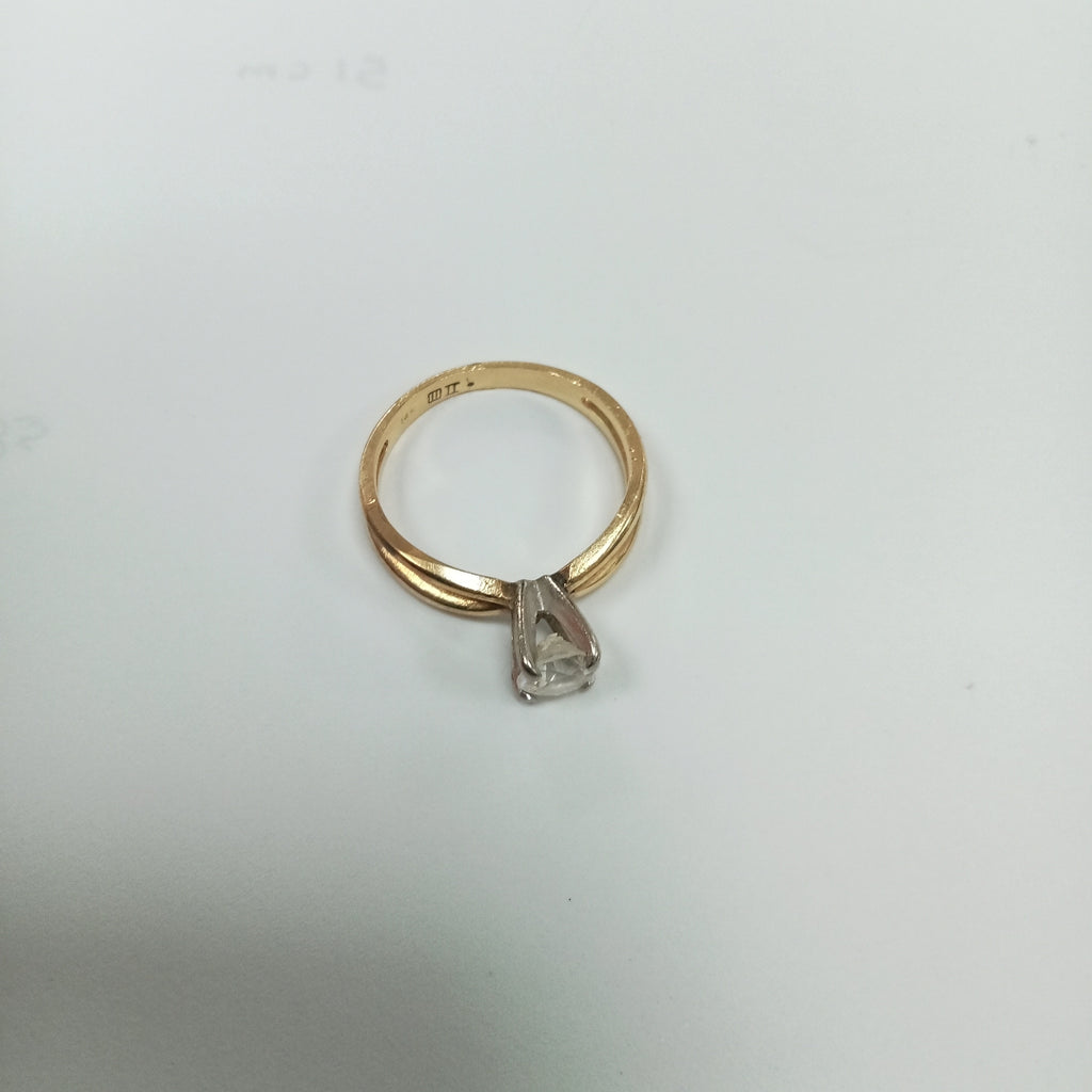 K1 2,80 GRMS 14 K ESPECIFICACIONES COMPLEMENTARIAS ANILLITO CON CIRCONIASE DES (SEMINUEVO)