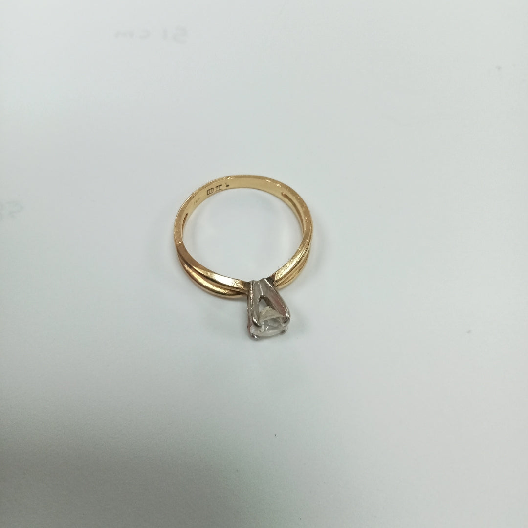 K1 2,80 GRMS 14 K ESPECIFICACIONES COMPLEMENTARIAS ANILLITO CON CIRCONIASE DES (SEMINUEVO)