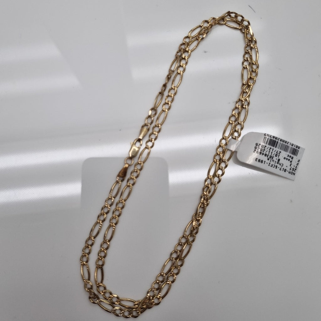 K1 12,50 GRMS 14 K ESPECIFICACIONES COMPLEMENTARIAS CADENA TE CARTIER 3X1 BROCH (SEMINUEVO)