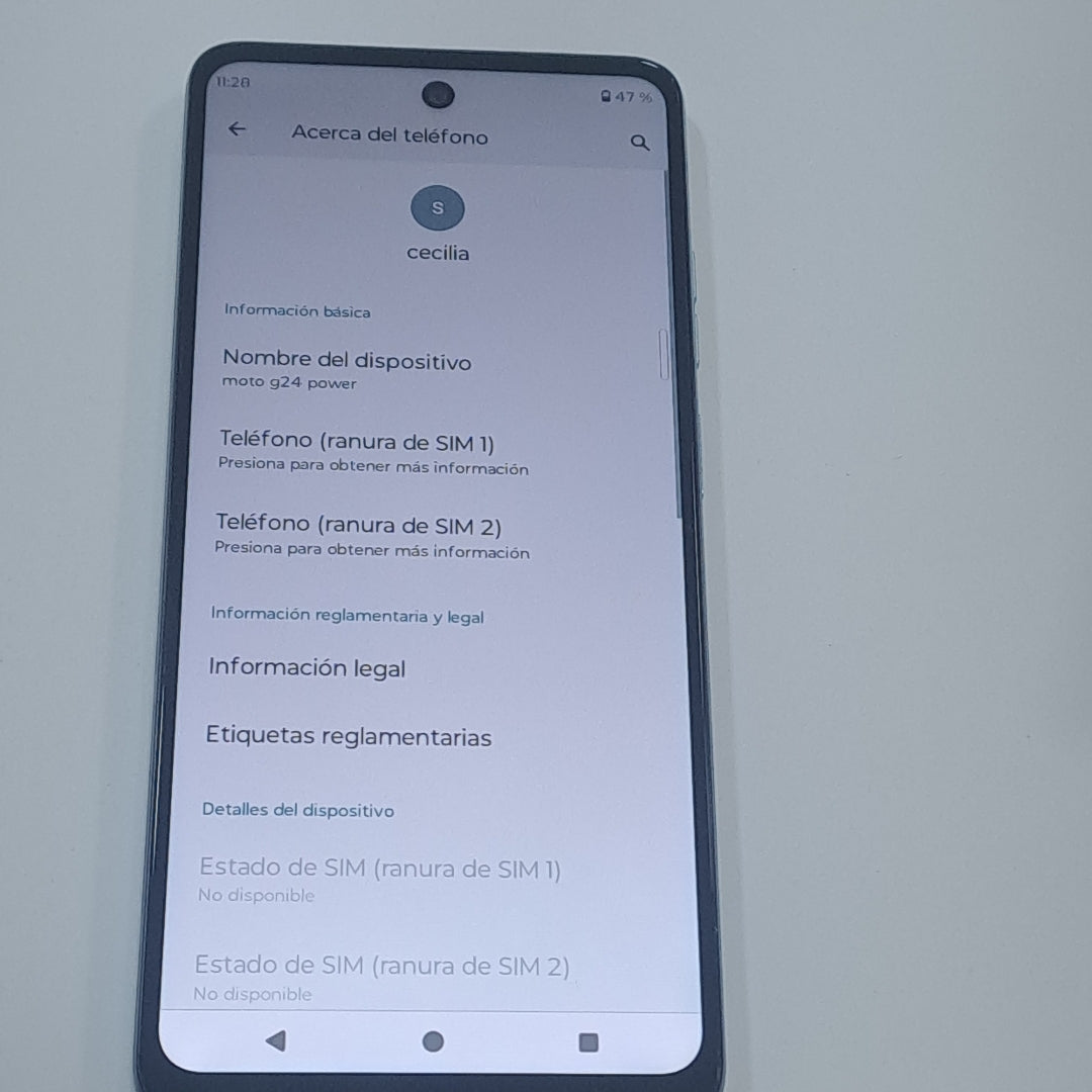 CELULAR MOTOROLA MOTO G24 POWER XT2425-3 (2024) 256 GB 8 GB RAM (SEMINUEVO)