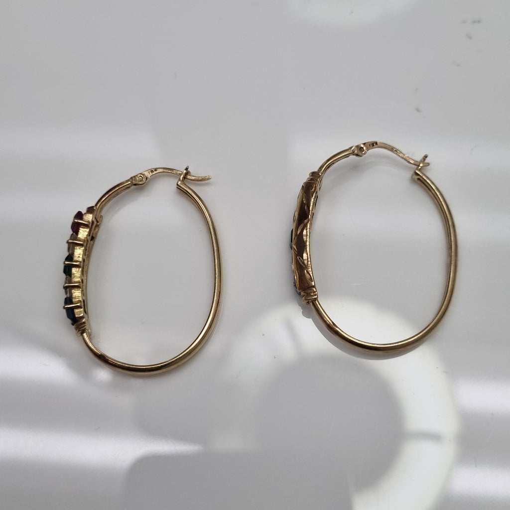 ARRACADAS PAR ORO 10 K 4.7 GRMS (SEMINUEVO)