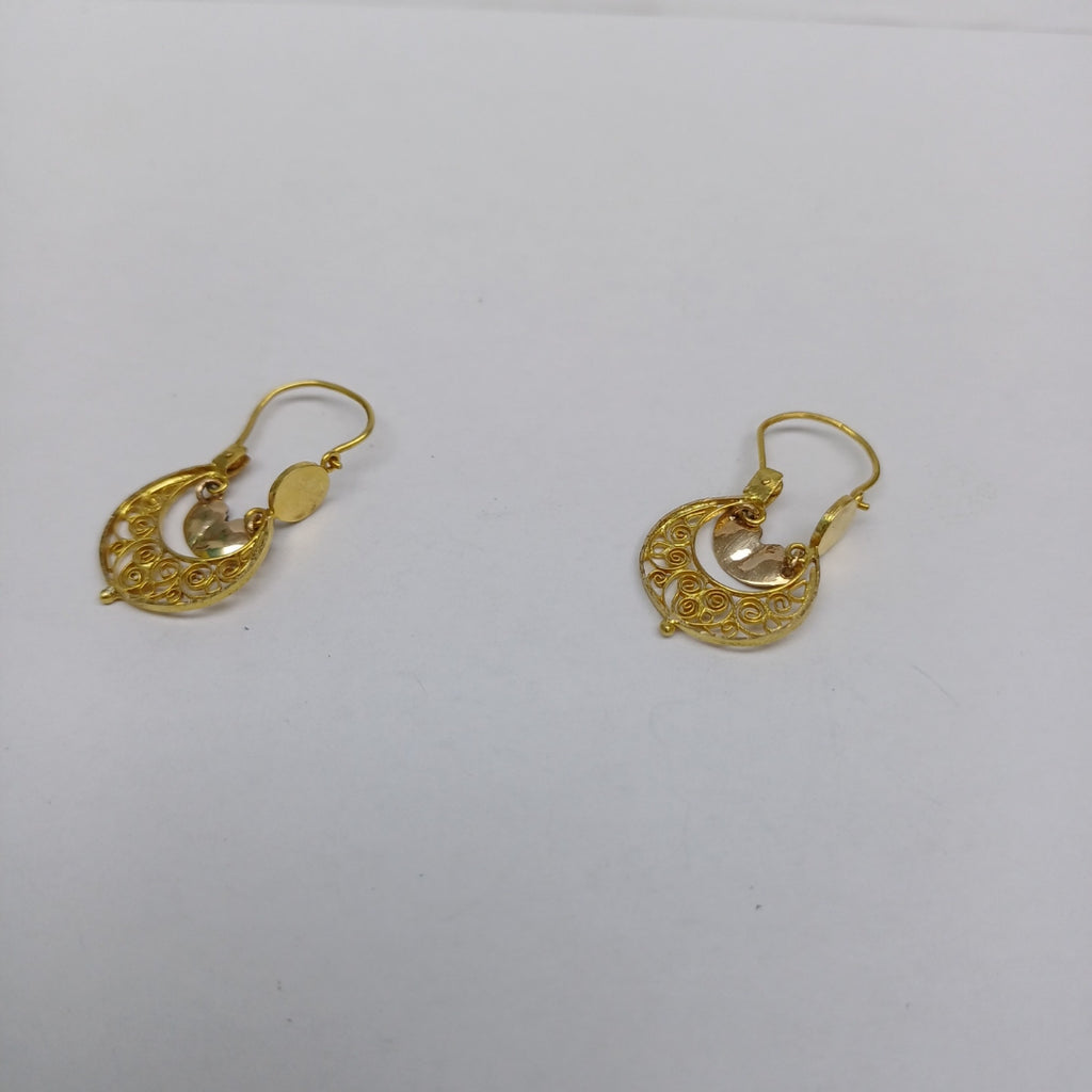 ARETES PAR ORO 8 K 1.9 GRMS (SEMINUEVO)