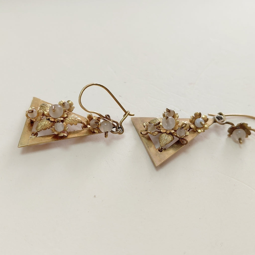 ARETES PAR ORO 10 K 6.1 GRMS (SEMINUEVO)