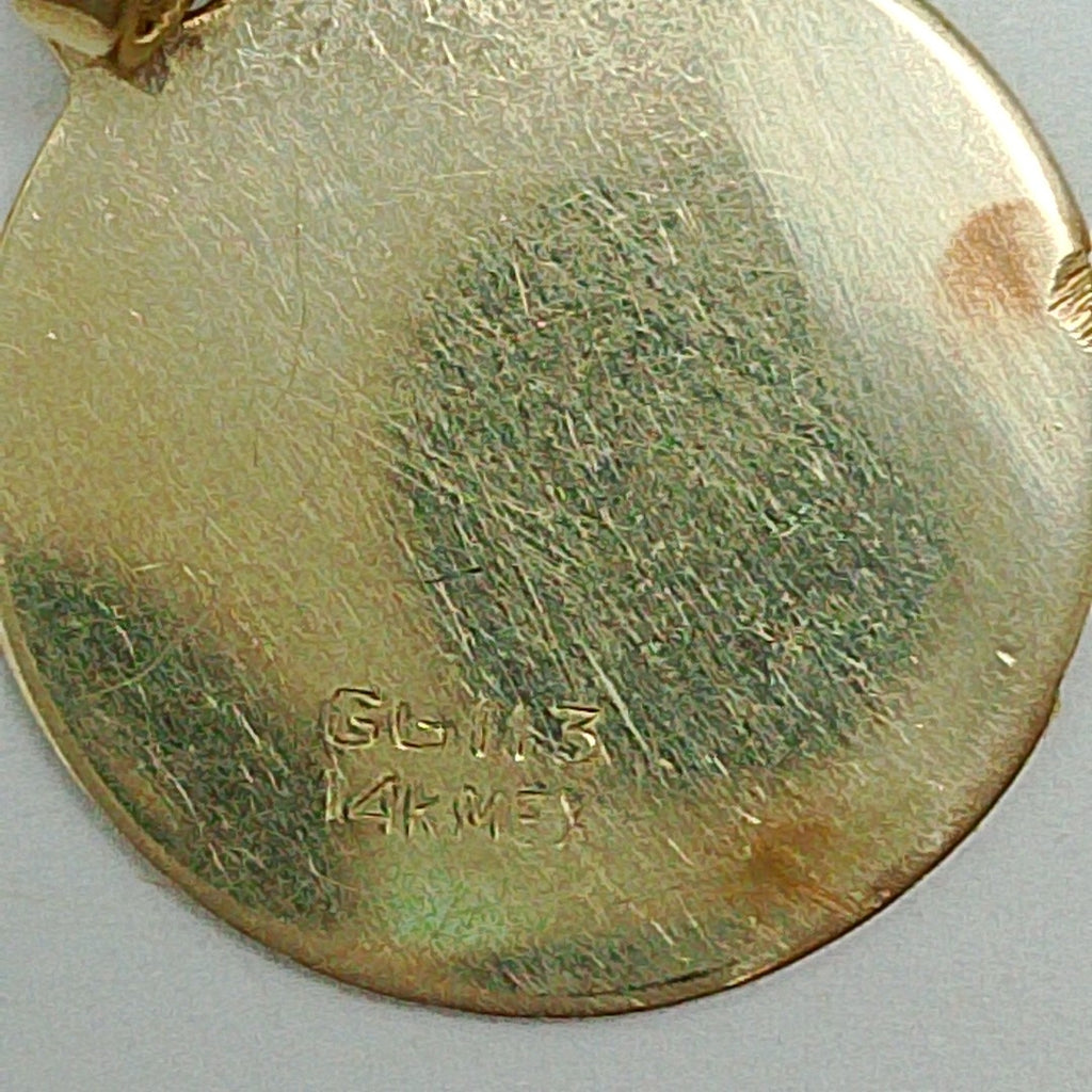 K1 1,40 GRMS 14 K ESPECIFICACIONES COMPLEMENTARIAS MEDALLA RELIGIOSA DE BAUTIZO (SEMINUEVO)