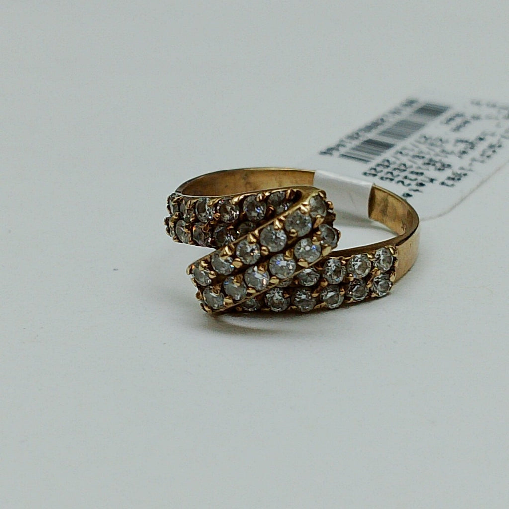 K1 2,70 GRMS 10 K ESPECIFICACIONES COMPLEMENTARIAS ANILLITO CON PIEDRAS DE BLANC (SEMINUEVO)