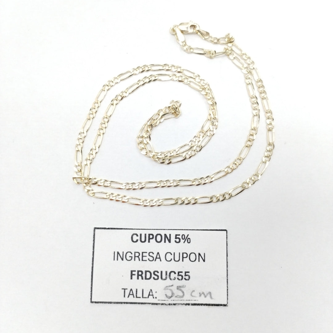 CADENA TEJIDO 3X1 5.1G 55 CM (NUEVO)