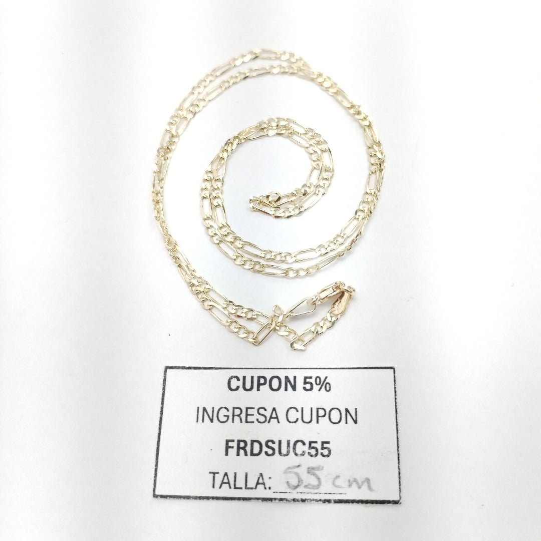 CADENA TEJIDO 3X1 5.1G 55 CM (NUEVO)