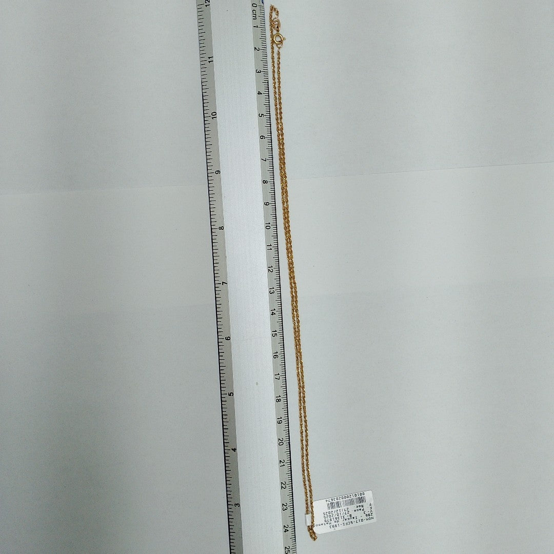 K1 2,20 GRMS 14 K ESPECIFICACIONES COMPLEMENTARIAS CADENA TEJIDO ESPECIAL TIPO T (SEMINUEVO)