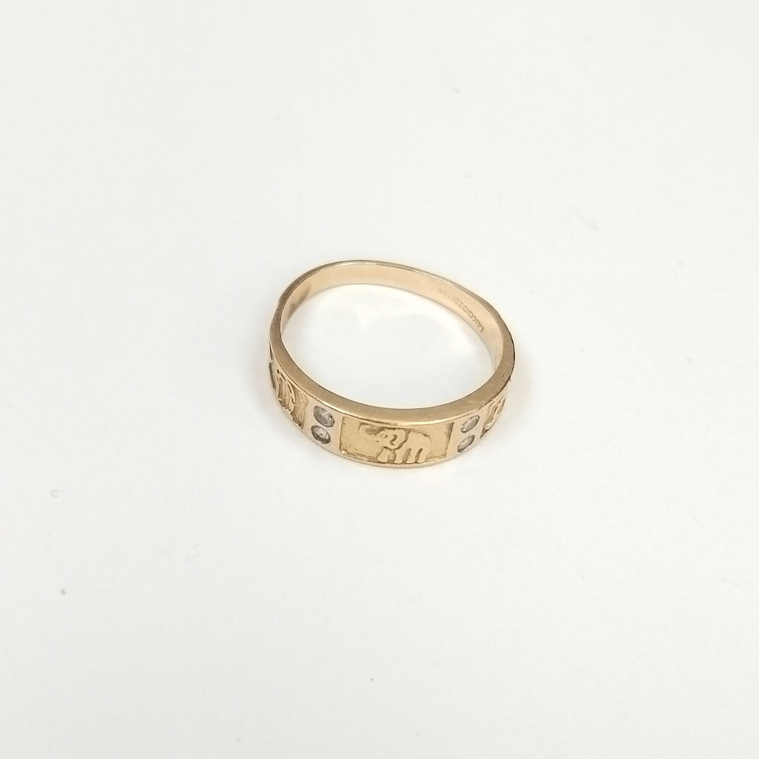 ARGOLLA DE LA SUERTE ORO 14 K 1.8 GRMS (SEMINUEVO)