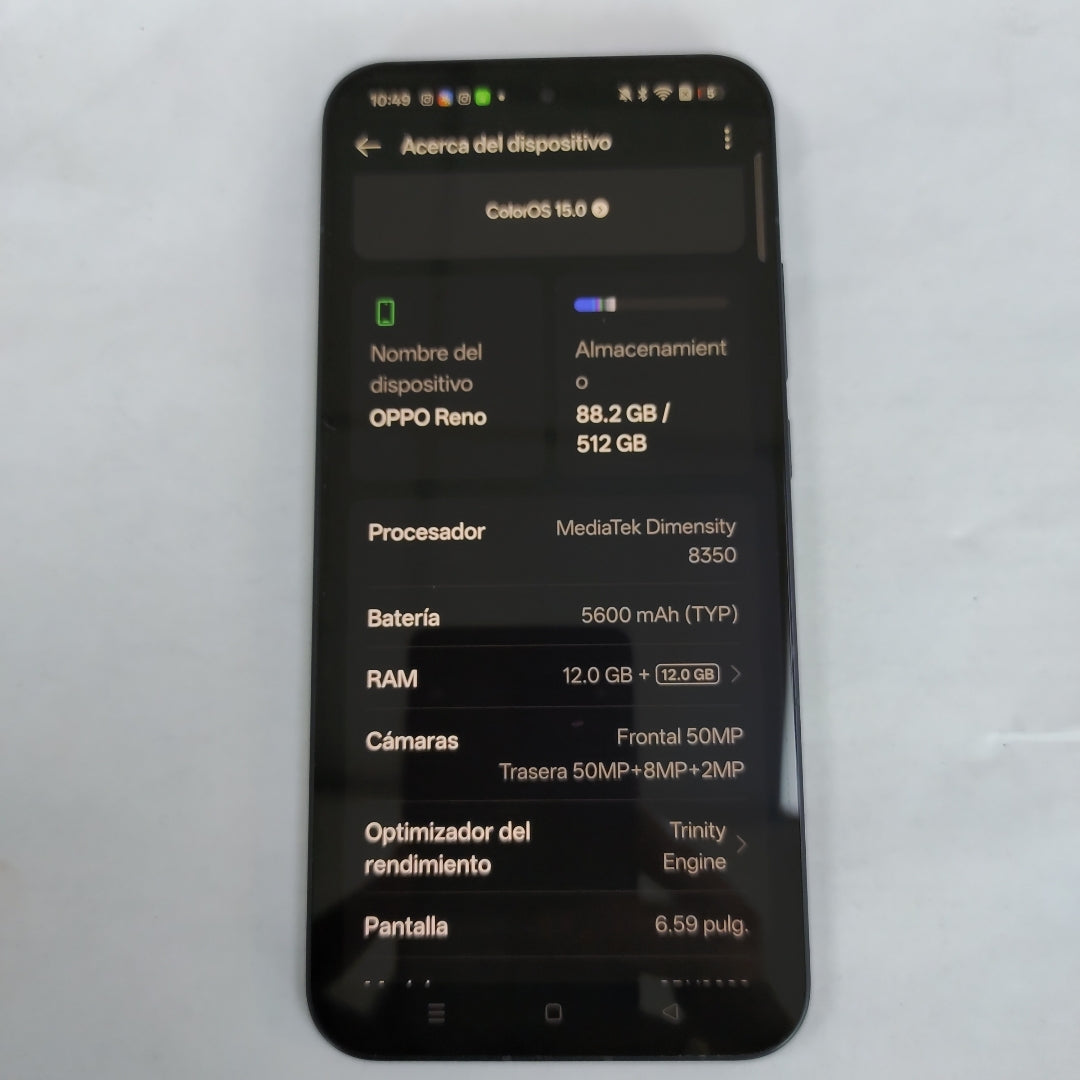 CELULAR OPPO  RENO13 5G CPH2689 (2024) 512 GB 12 GB RAM (SEMINUEVO)