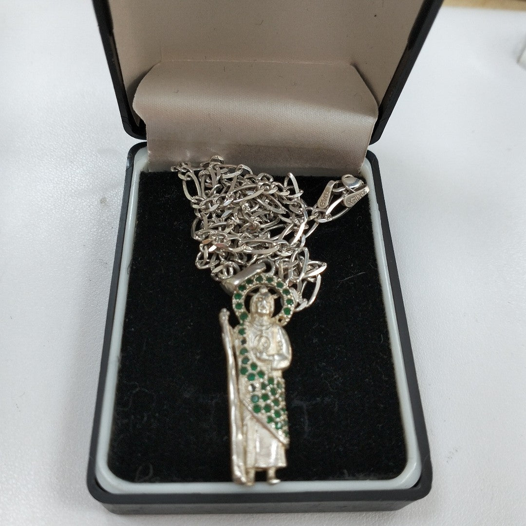 CADENA, DIJE PLATA 9.5 GRMS (SEMINUEVO)