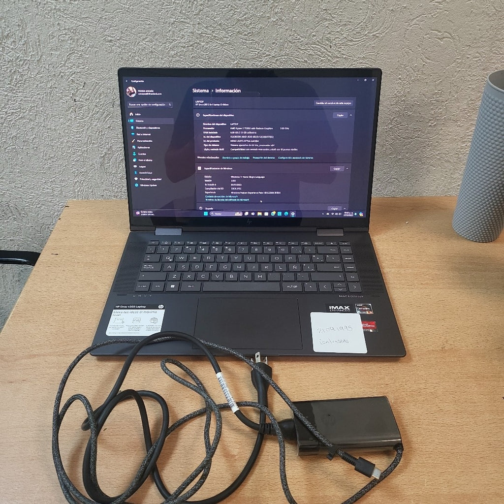 LAPTOP HP ENVY X360 15-FH0000LA (2 EN 1) (2023) 512 GB SSD 8 GB RAM (SEMINUEVO)