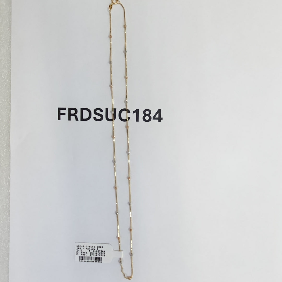 GARGANTILLA ORO 14 K 1.9 GRMS (SEMINUEVO)