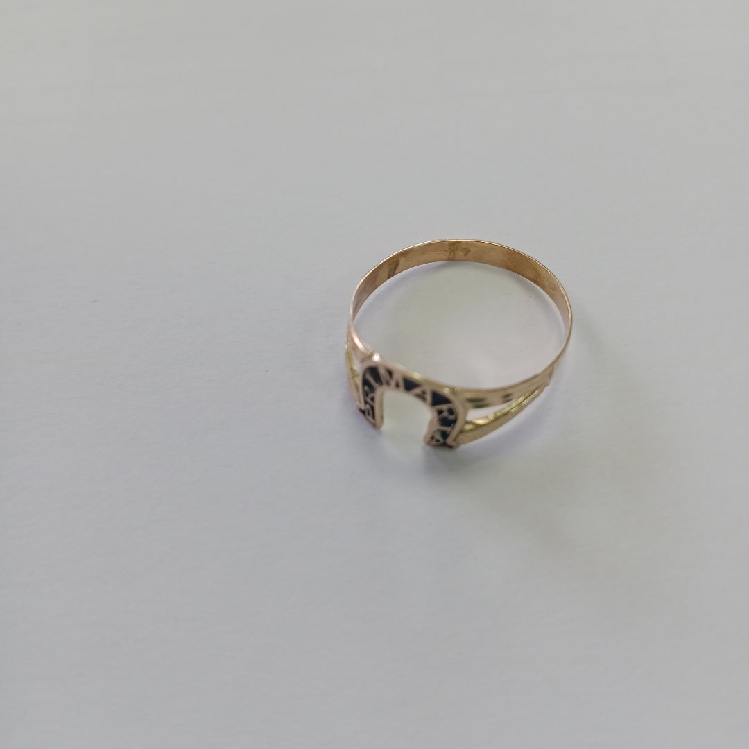 ANILLO DE GRADUACIÓN ORO 8 K 1 GRMS (SEMINUEVO)