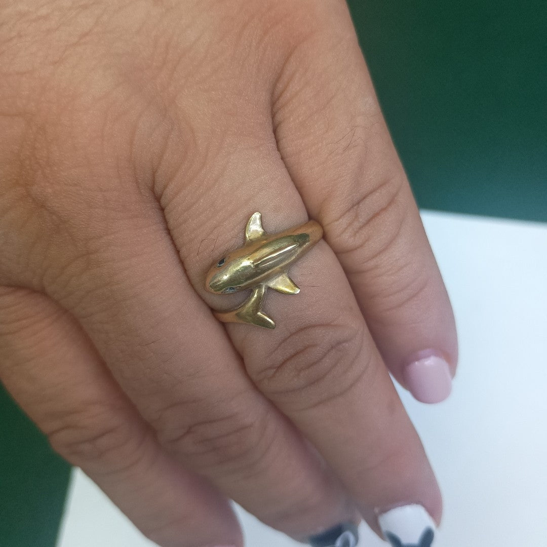 K1 3,00 GRMS 14 K ESPECIFICACIONES COMPLEMENTARIAS ANILLITO LIG MALT MTV DELFIN (SEMINUEVO)