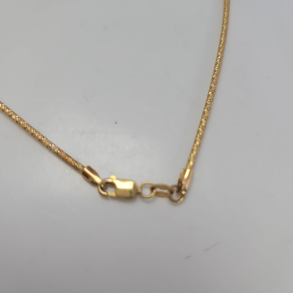 K1 11,20 GRMS 14 K ESPECIFICACIONES COMPLEMENTARIAS GARGANTILLO CON DIJE TIPO B (SEMINUEVO)