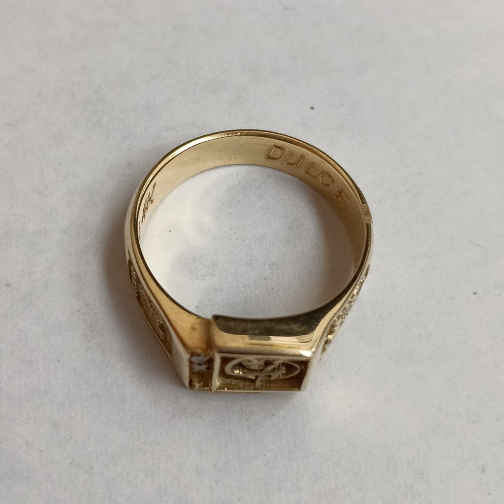 ANILLO DE GRADUACIÓN ORO 14 K 6.3 GRMS (SEMINUEVO)