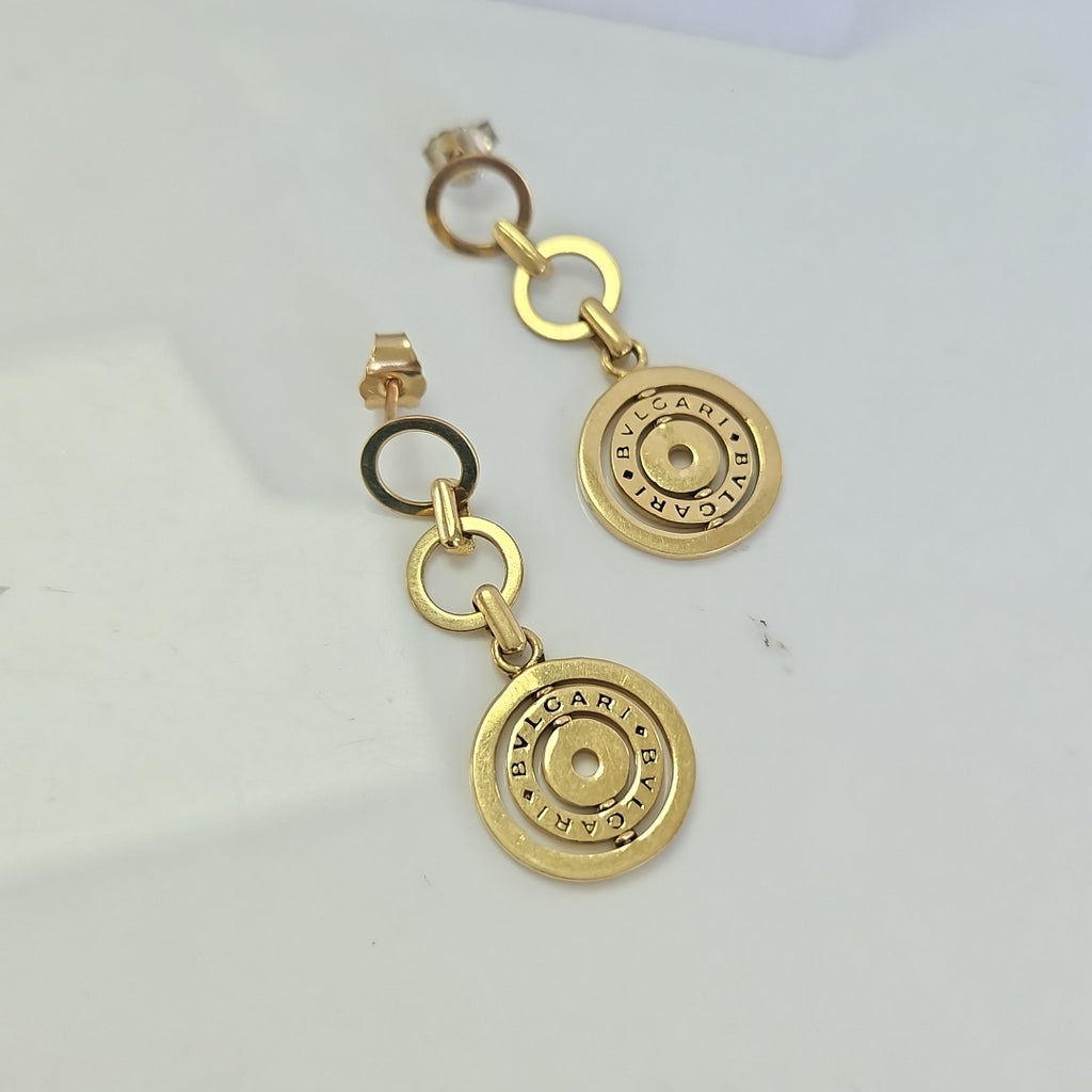 K1 7,20 GRMS 14 K ESPECIFICACIONES COMPLEMENTARIAS ARETES TIPO BVLGARI, DESCUENT (SEMINUEVO)