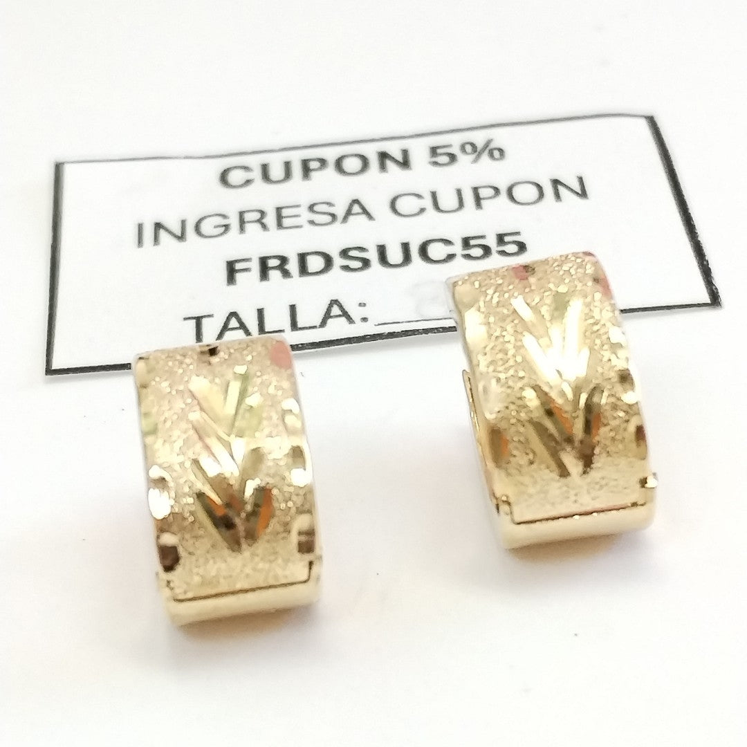 ARETES PAR ORO 14 K 3.3 GRMS (SEMINUEVO)