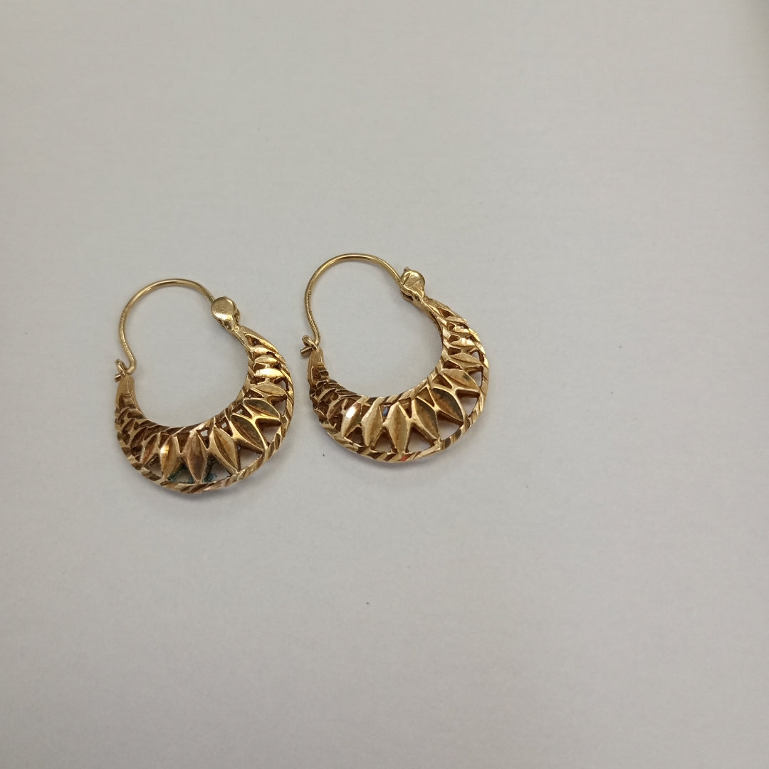 ARRACADAS PAR ORO 10 K 1.5 GRMS (SEMINUEVO)