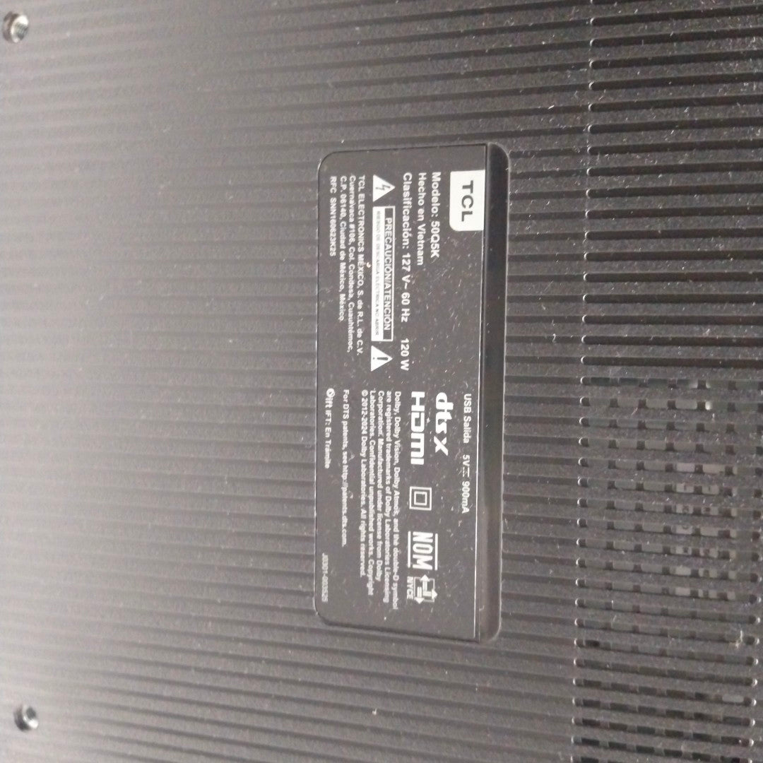 PANTALLA TCL 50Q5K (2024) 50" LED 4K (SEMINUEVO)