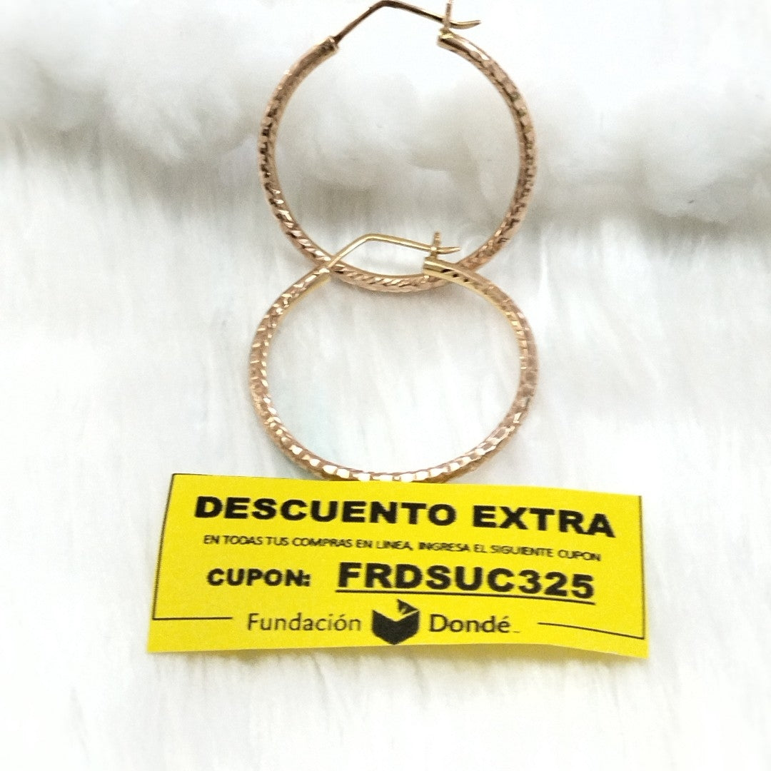 ARRACADAS PAR ORO 10 K 5 GRMS (SEMINUEVO)