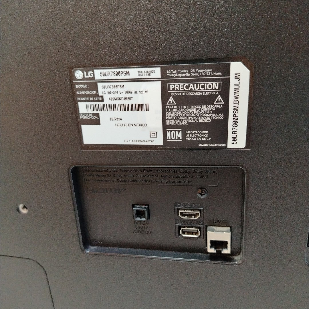 PANTALLA SAMSUNG UN50CU8000F(2024) 50" LED 4K (SEMINUEVO)