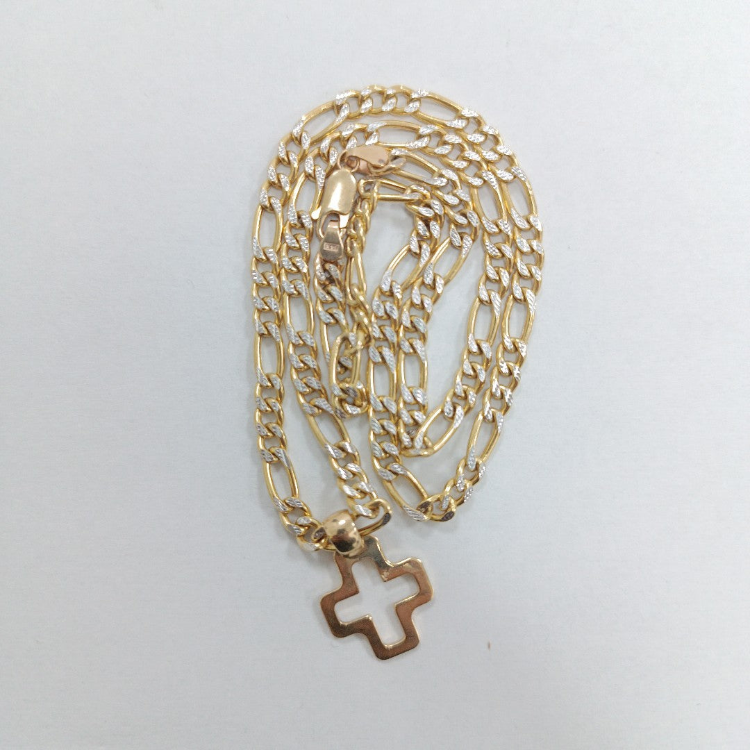CADENA, CRUZ ORO 14 K 10.6 GRMS (SEMINUEVO)