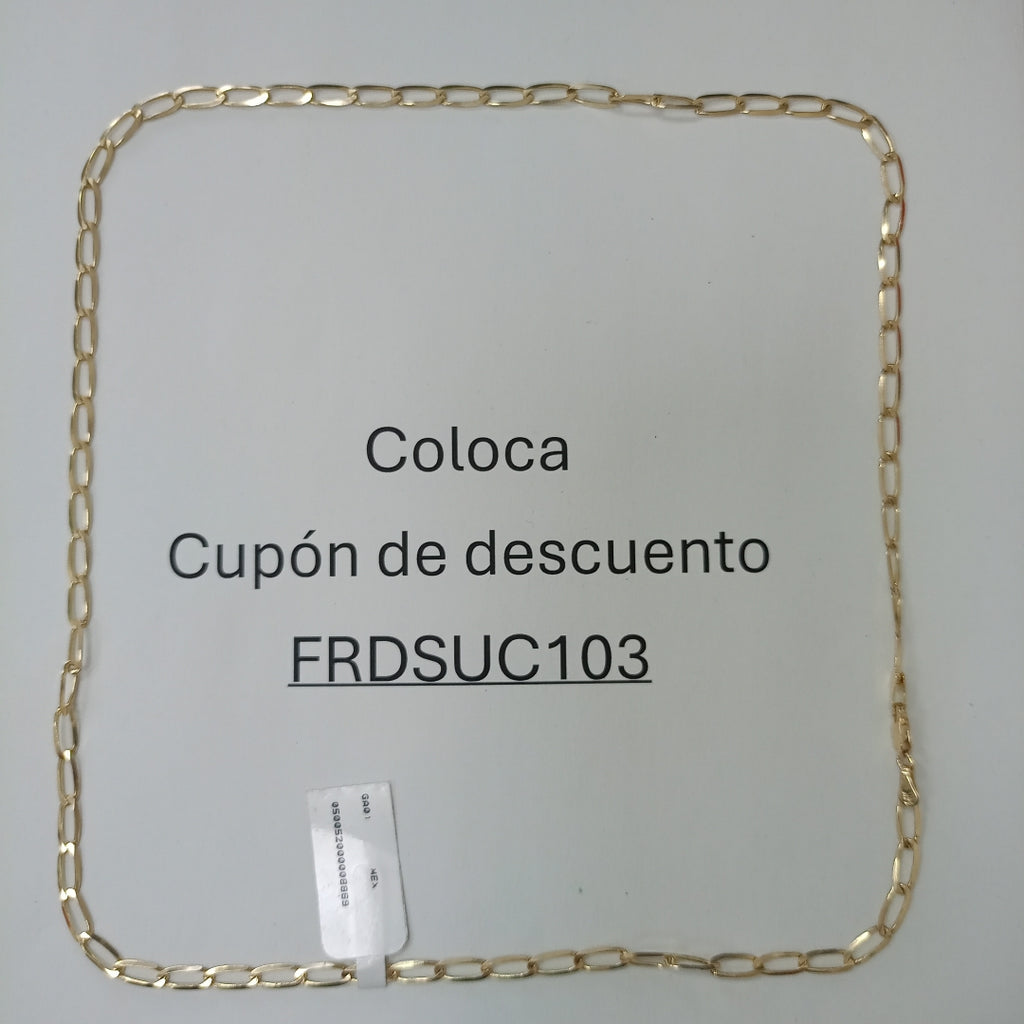 CADENA TEJIDO ESLABONES 11G 60 CM (NUEVO)