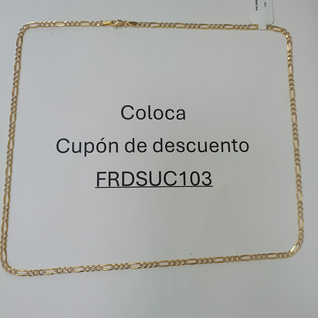 CADENA TEJIDO 3X1 9G 60 CM (NUEVO)