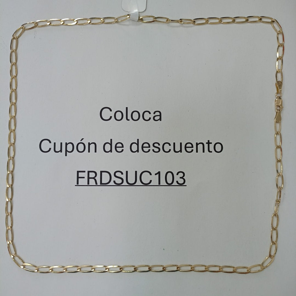 CADENA TEJIDO ESLABONES 11G 60 CM (NUEVO)