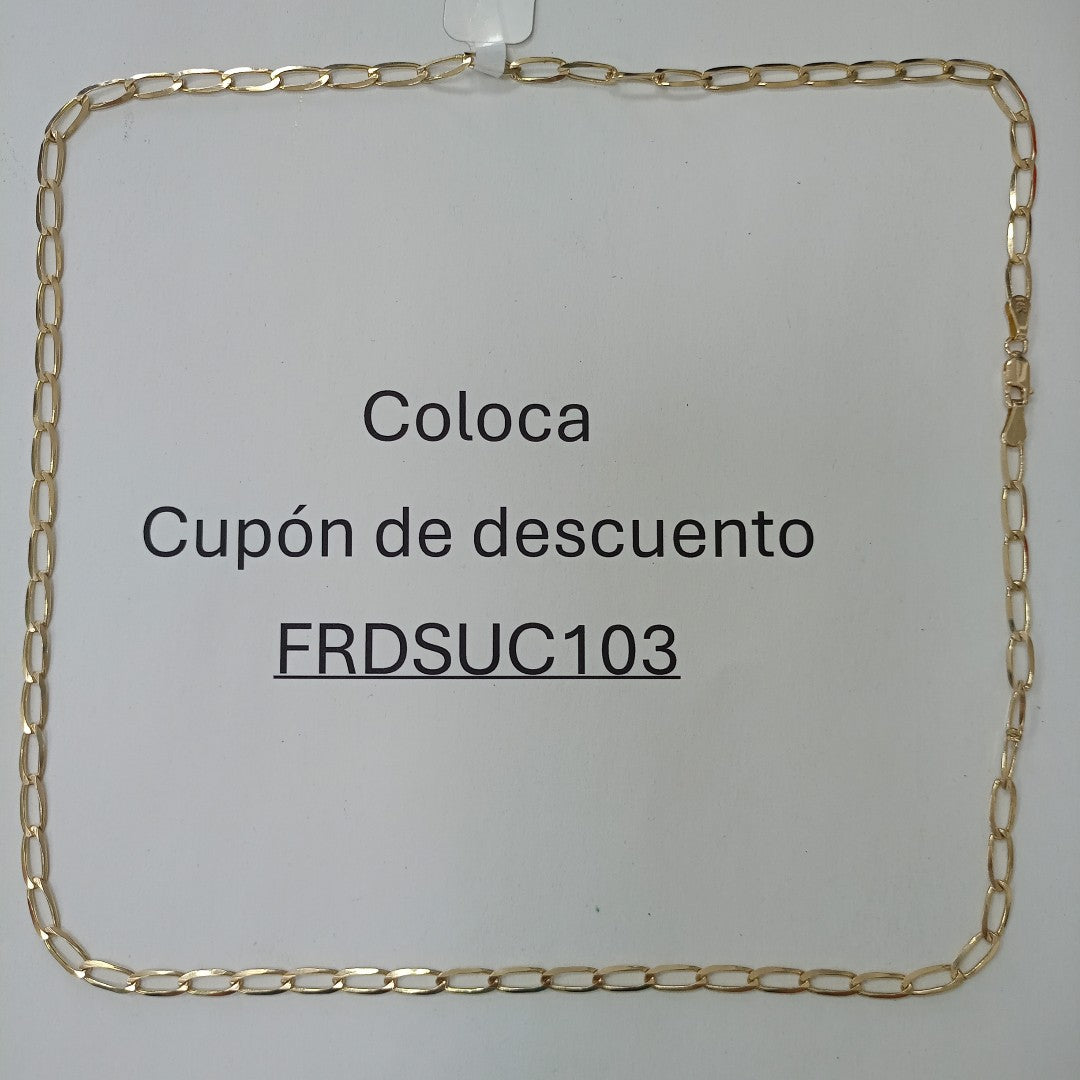 CADENA TEJIDO ESLABONES 11G 60 CM (NUEVO)